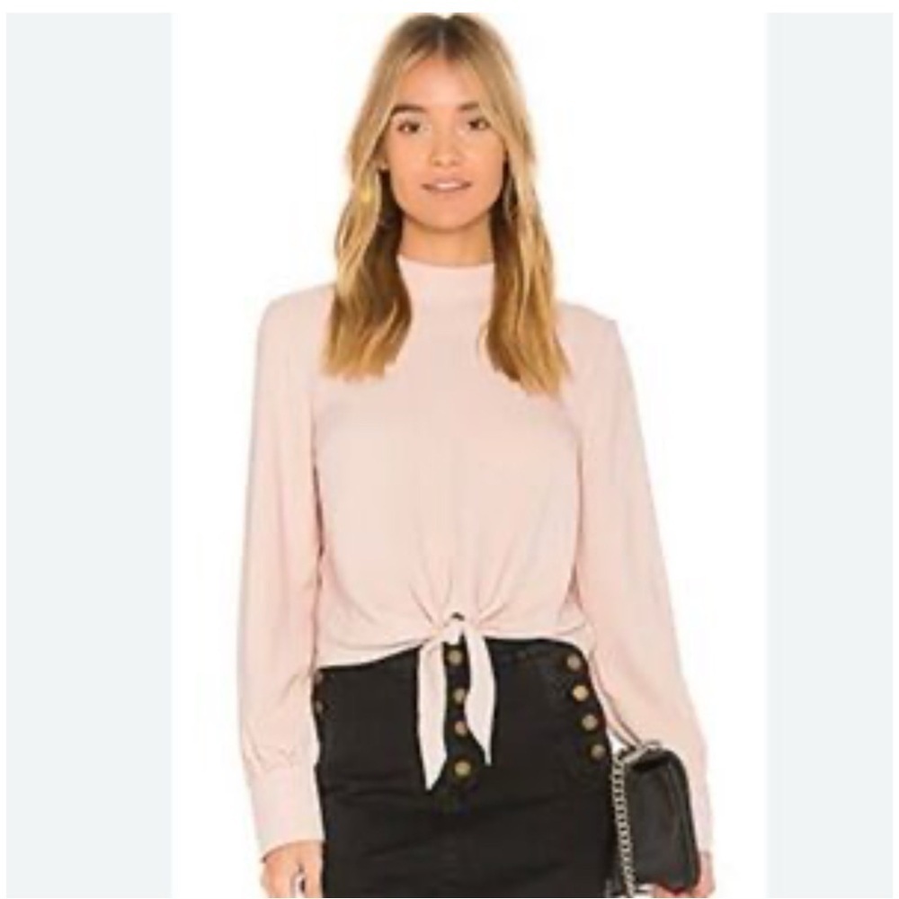 ANTHROPOLOGIE AVEC LES FILLES Tie Front Long Sleeve Blouse Size XS